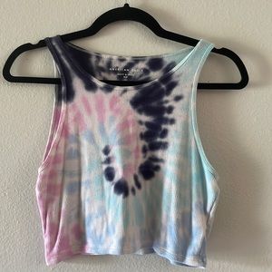 Tie dye cropped tank